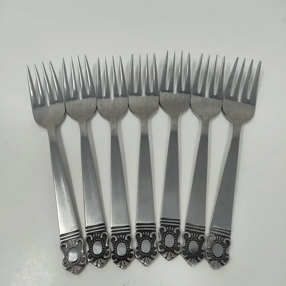 7X SF Hanford Forge Mystique Stainless Japan Silverware Salad Forks Flatware